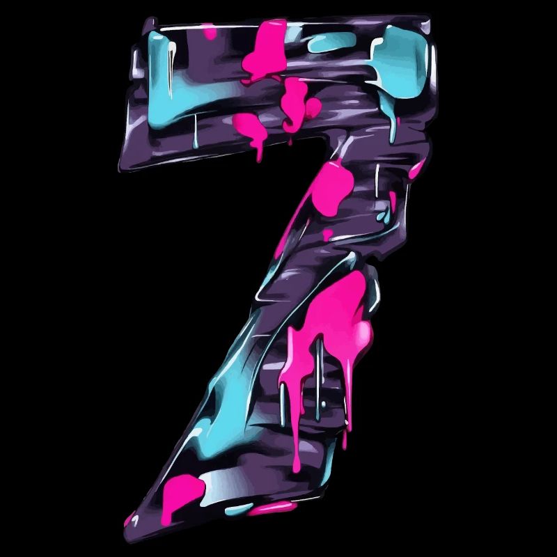 NR. 7 NUMMER 7 COOL 7. GEBURTSTAG
