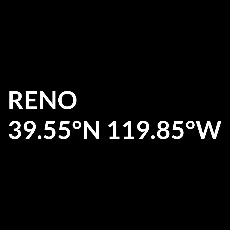 Reno, Nevada, USA Coordinates