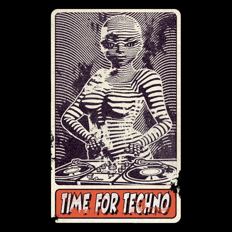 Revolution Techno Music, Comic DJ with Mixing Console!