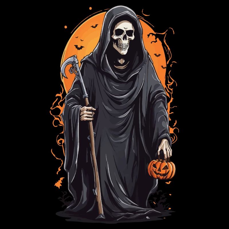 Funny Grim Reaper Halloween Candy Design