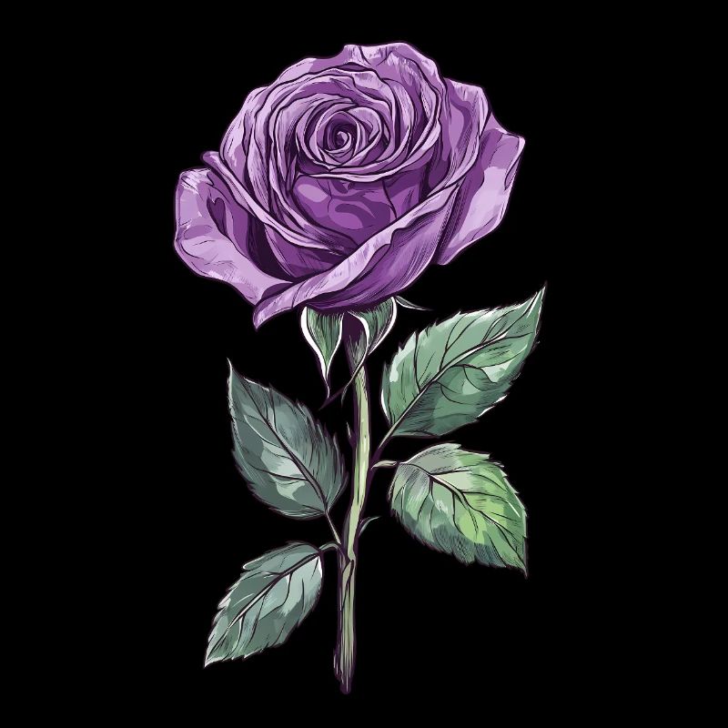 Rose Pourpre Lila Rose