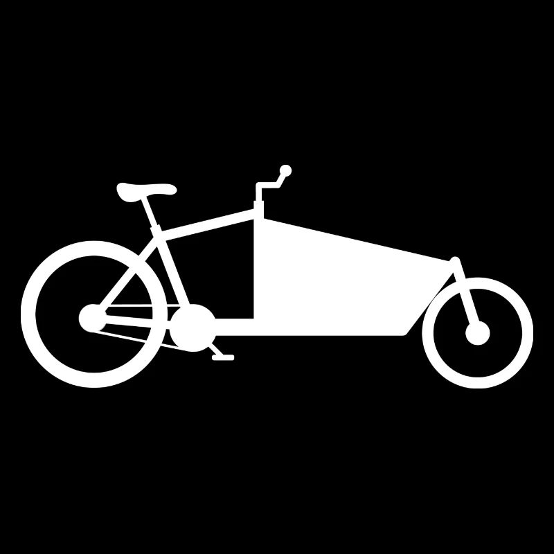 Cargo vélo silhouette blanc