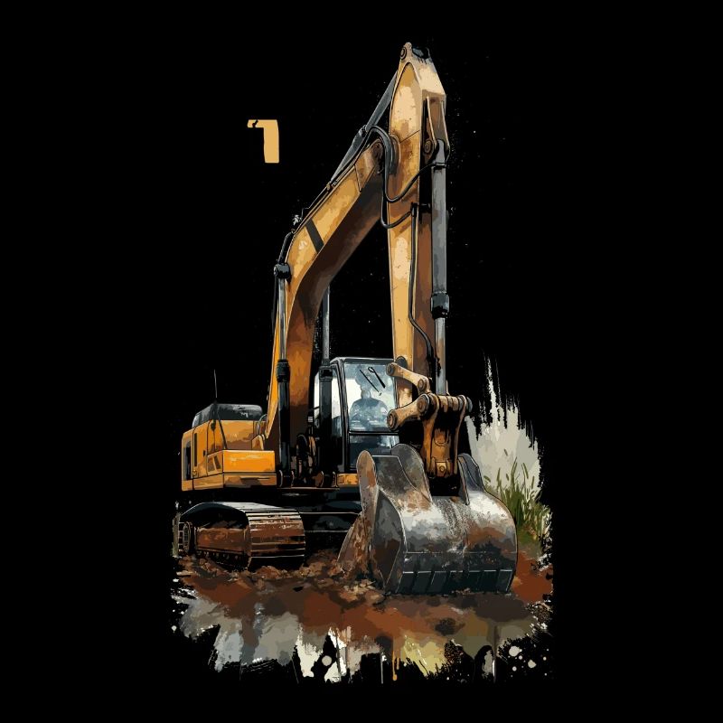 Bagger 7 Jahre 7 Geburtstag