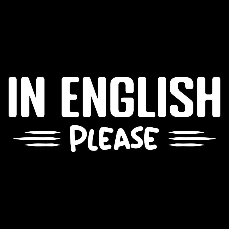 Auf Englisch bitte Lehrer Englisch Beruf Humor