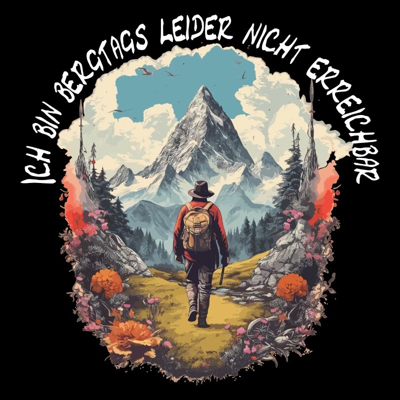 Wandern oder Klettern in den Bergen