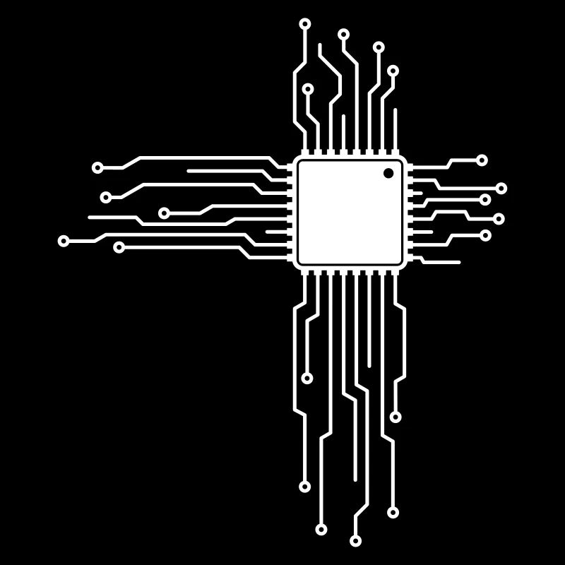 Board as Heart - Computer CPU Nerd T-Shirt