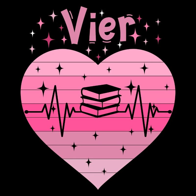4. Geburtstag Lesen Bücher Buch Mädchen Tochter