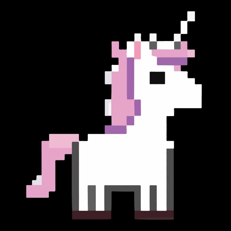 Licorne pixelisé graphique licorne pixel cadeau