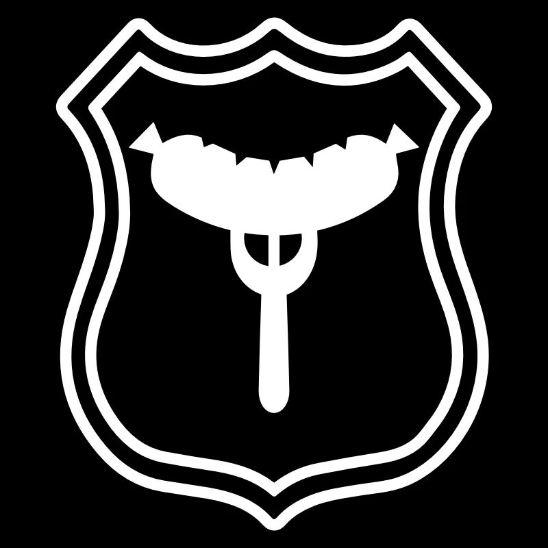Wurst Gabel Wappen