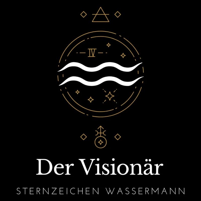 Der Visionär Sternzeichen Logo