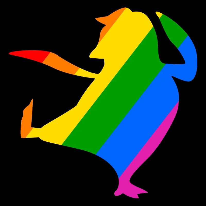 Rainbow Penguin Does Karate