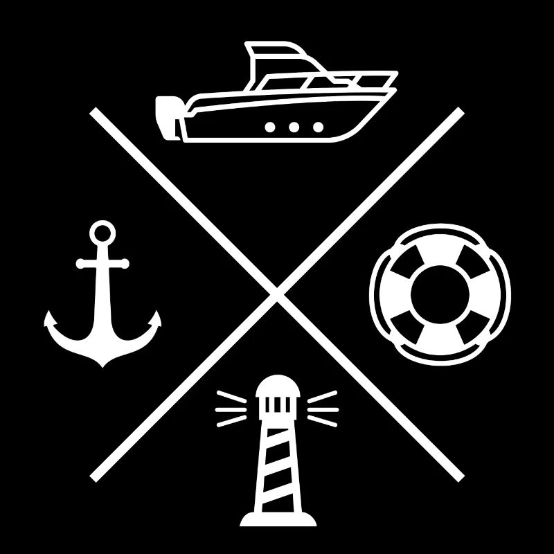 Lighthouse Compass Marine Motorboot Anker