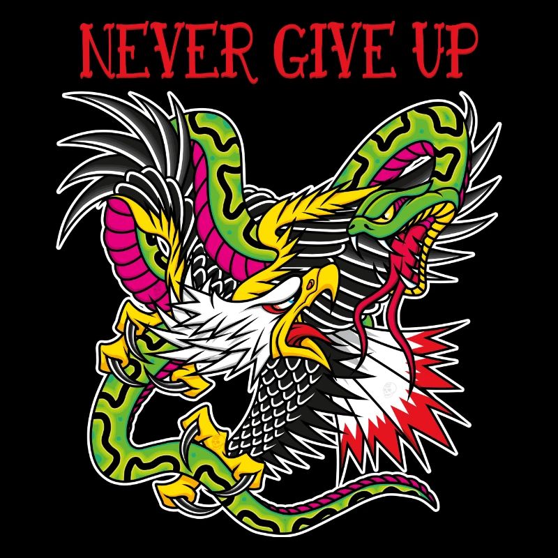 Eagle And Snake Traditional Old School Tattoo