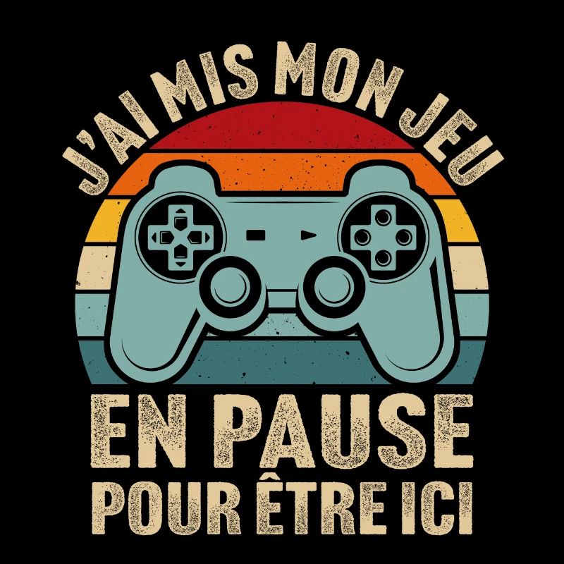 j'ai mis mon jeu en pause cadeau ado geek console