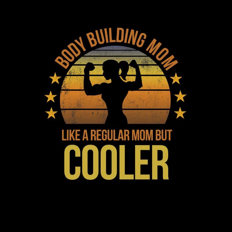 Lustige Bodybuilding Mom Gewichtheber Ventilator Cool