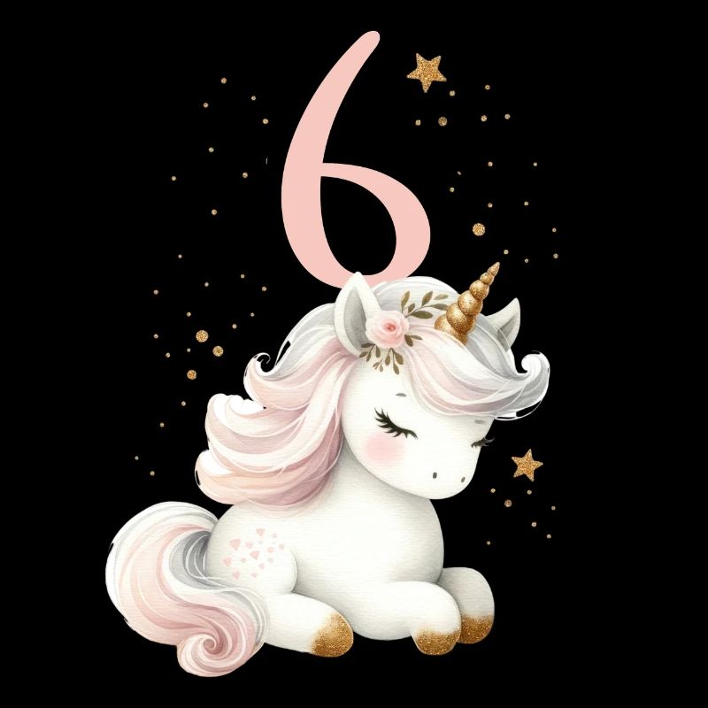 Geburtstag 6 Einhorn Sechster Geburtstag Mädchen 6