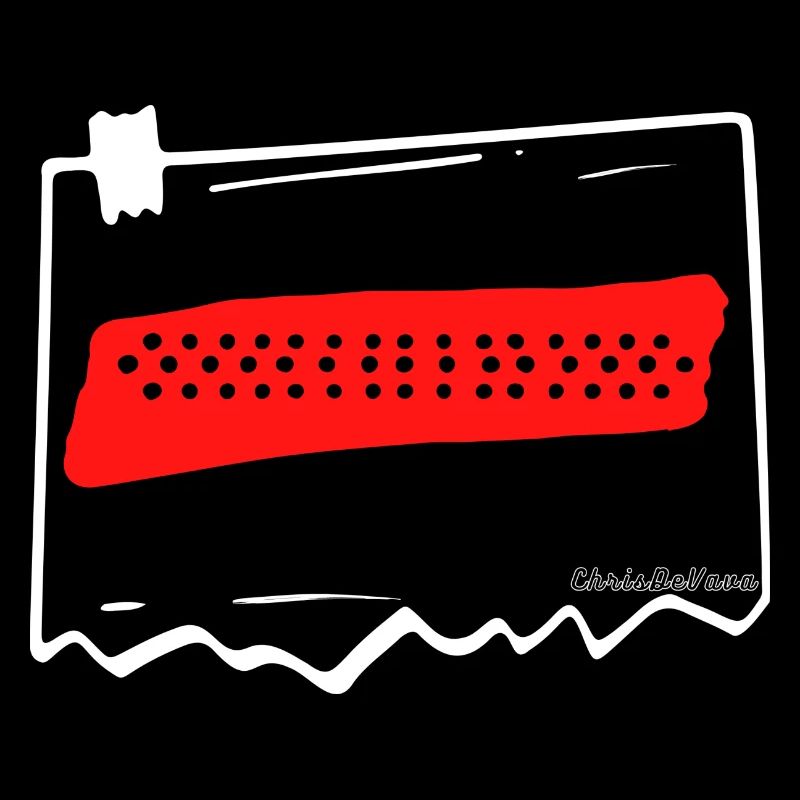 dots on red background