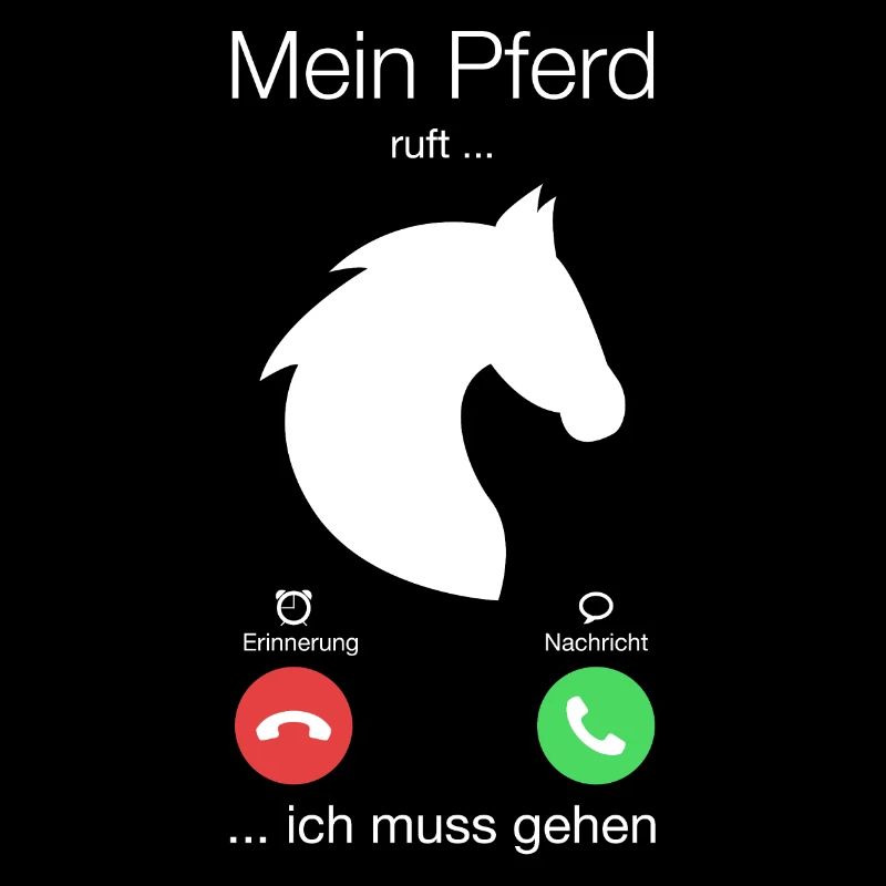 Geschenk Anruf Pferd ruft