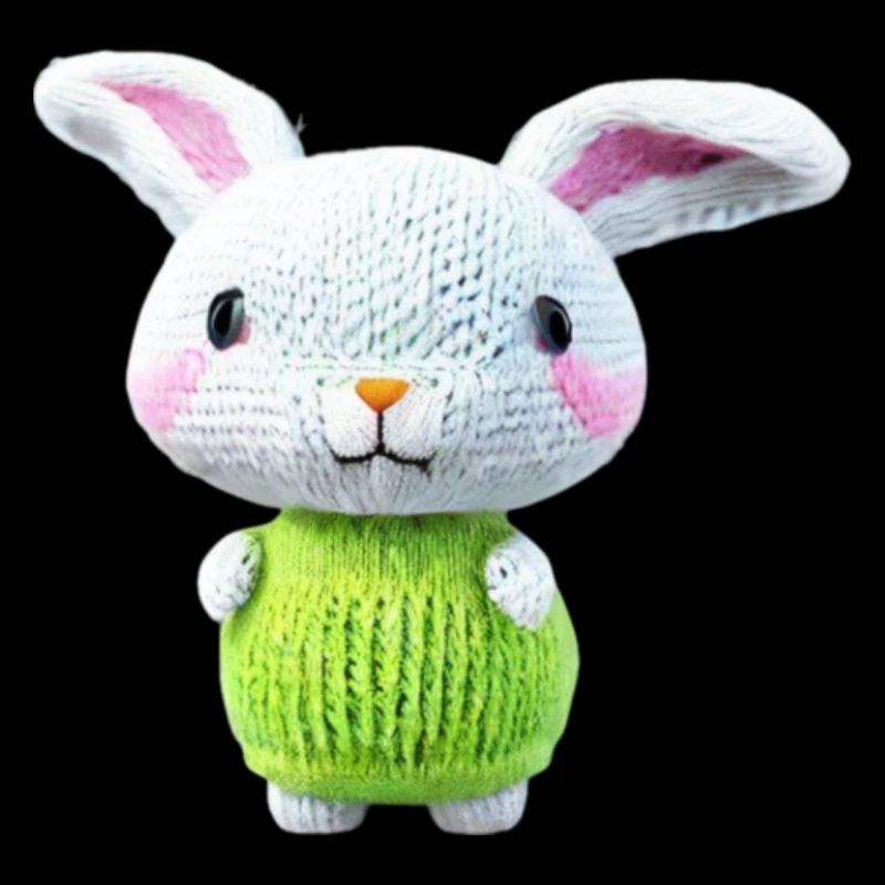 Süßer Strickhase