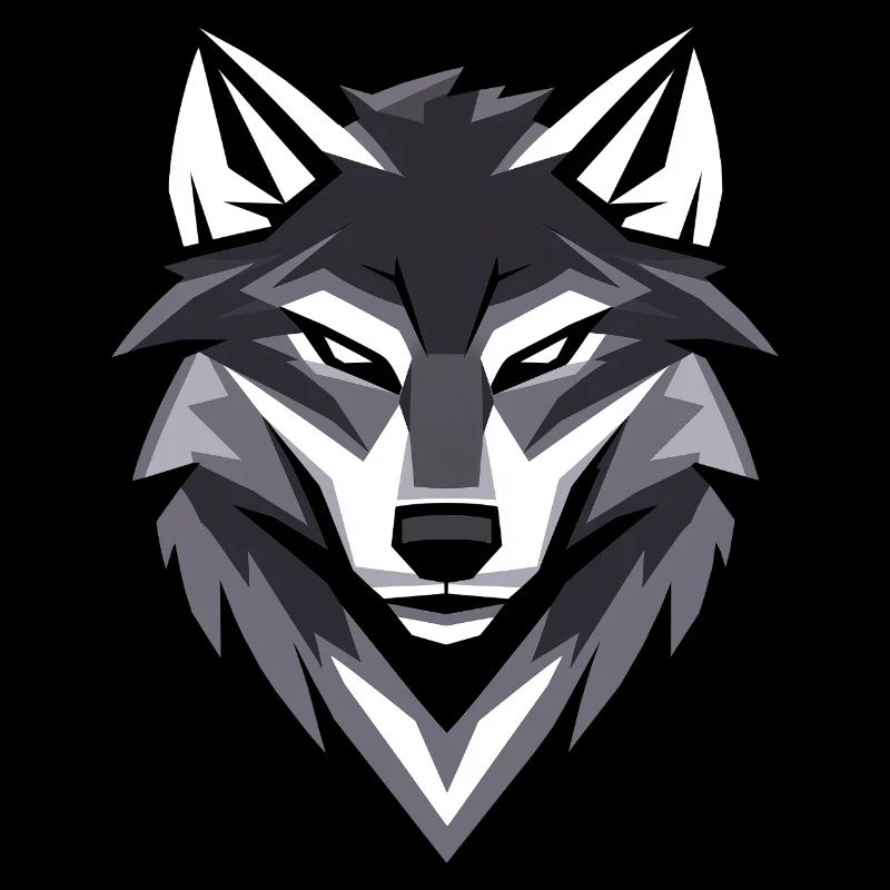 Wolf I Low Poly Art Logo Design