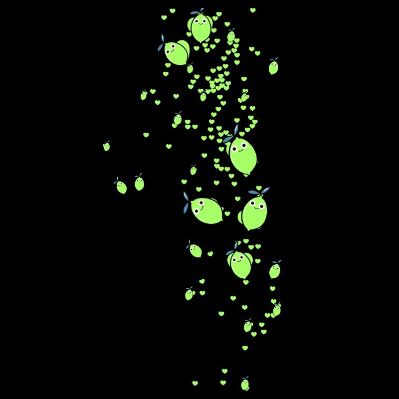 Limonene, Lime, Hearts, Patterns, Lemon