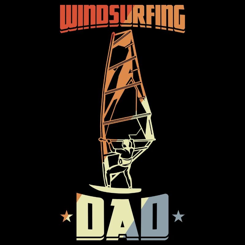Daddy Windsurfing