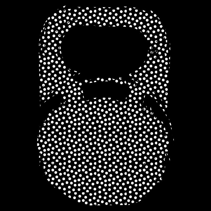 Kettlebell Dots white