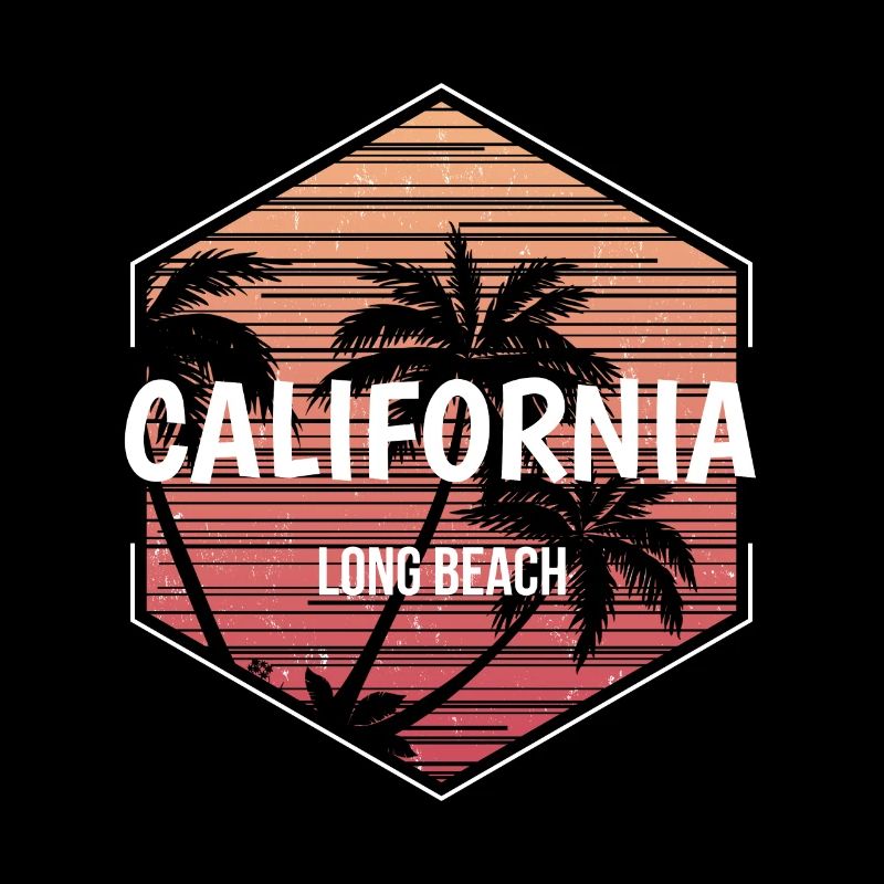 Long Beach Beach Vacation Souvenir