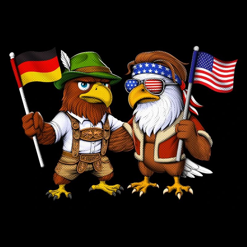 German Eagle US American Bald Eagle