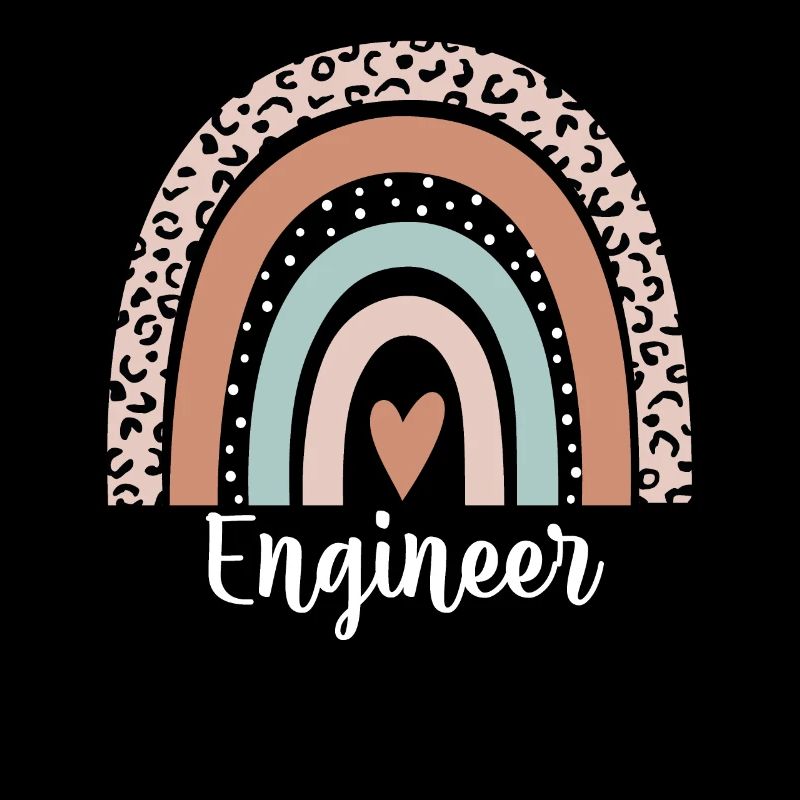 Engineer Rainbow Leopard Funny Engineer