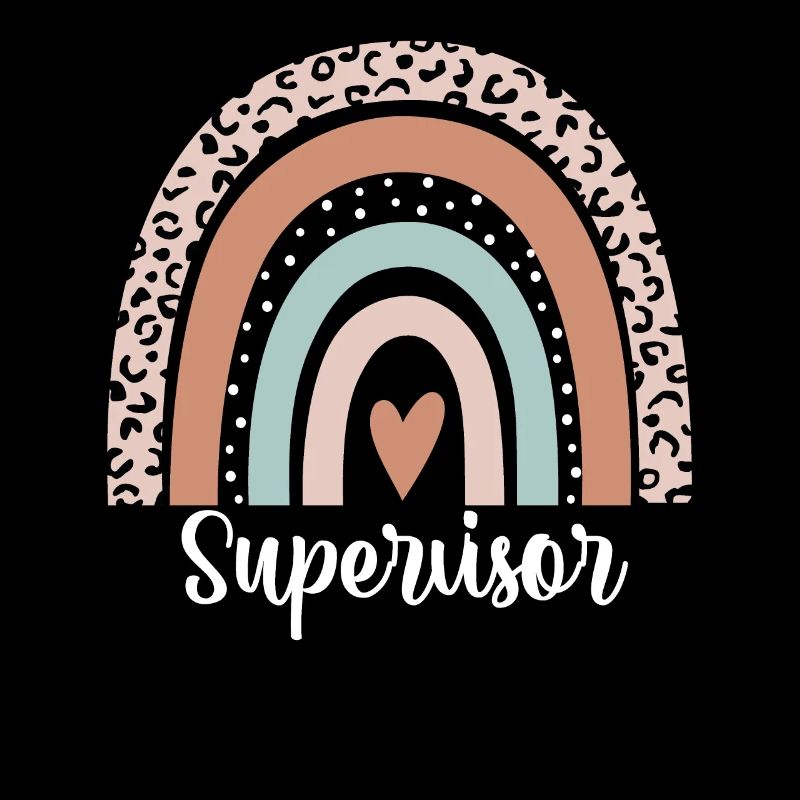 Supervisor Rainbow Leopard Funny Supervisor