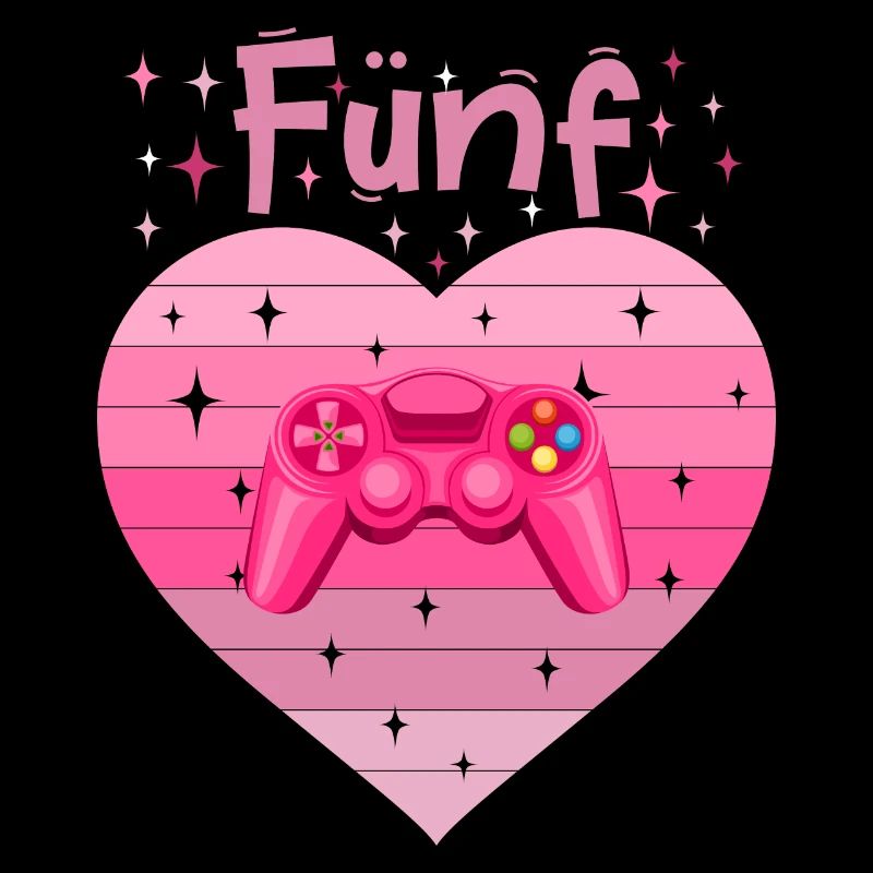 Mädchen Tochter 5. Geburstag Gaming Controller