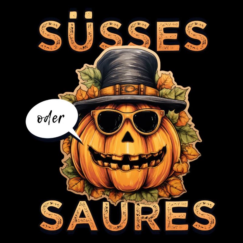 Cooler Kürbis mit Sonnenbrille: Süsses oder Saures