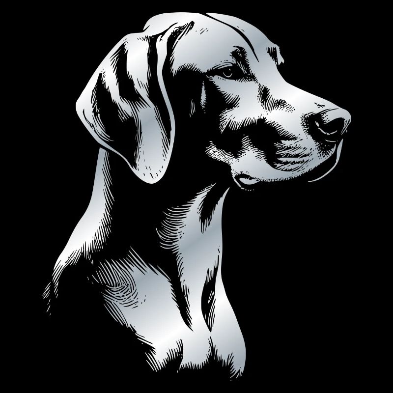 Magyar Vizsla drawing head silver