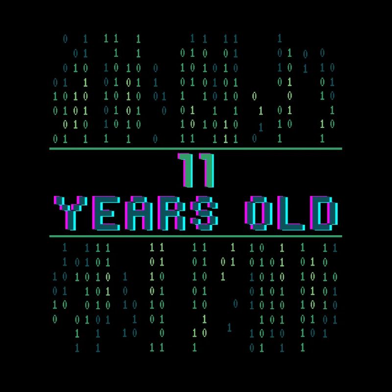 3ème anniversaire 3 ans codeur de code binaire