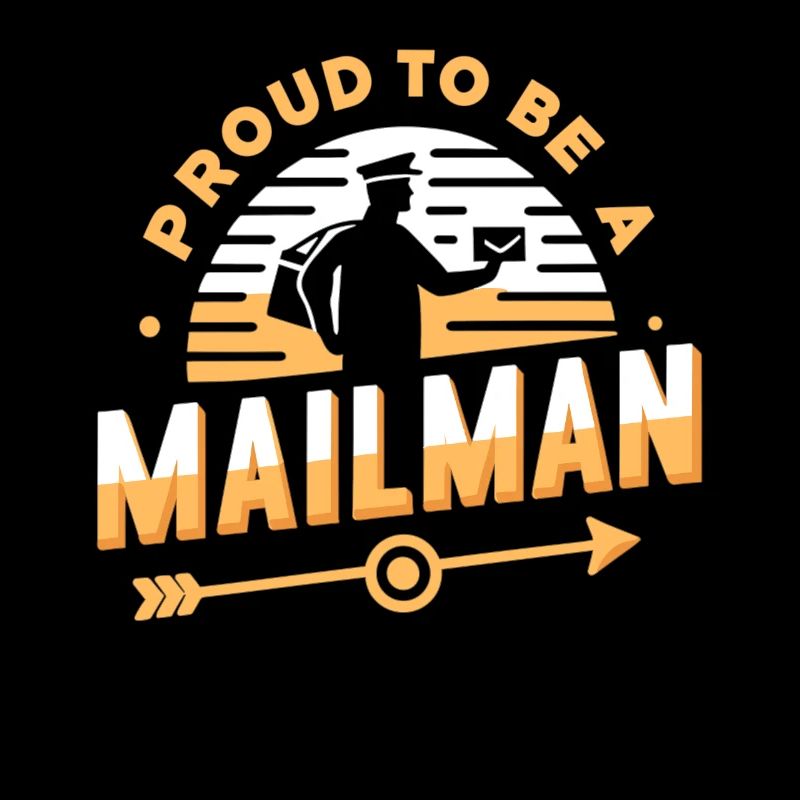 Stolz, ein Postbote zu sein