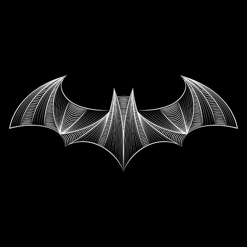 Batman Logo 'Drawing' Tee shirt Femme