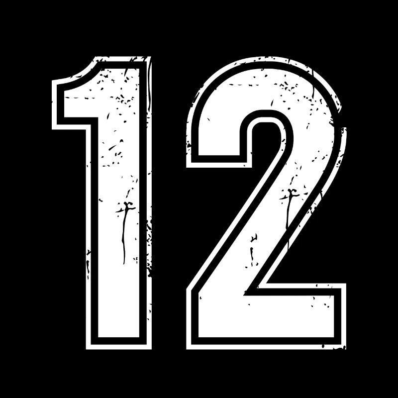 Maillot rétro 12 ans numéro 12 T-hirt numéro