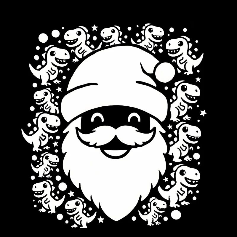 Weihnachtsmann Dino Dinosaurier