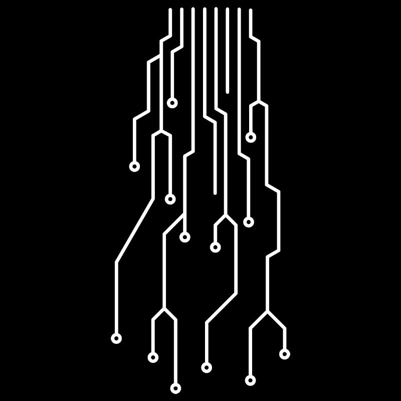 Futuristic computer circuit board