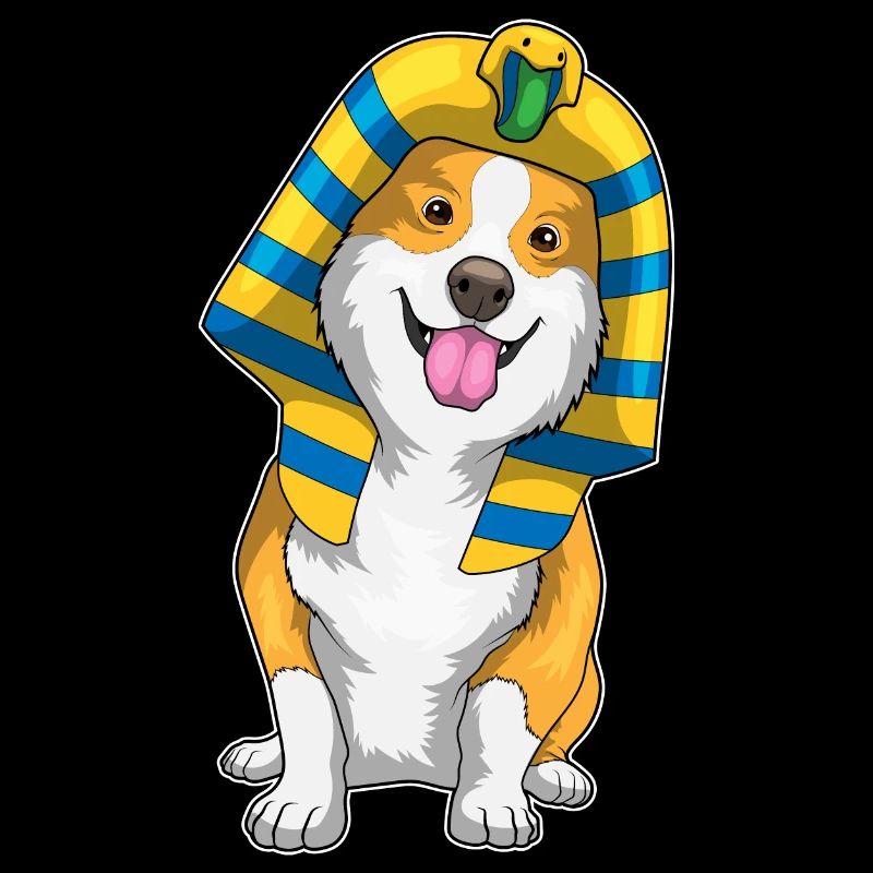 Corgi Halloween Pharaon