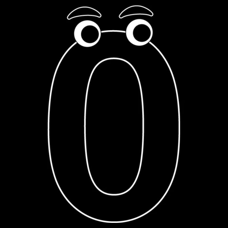 Number Zero 0 Kids Birthday Learn Math