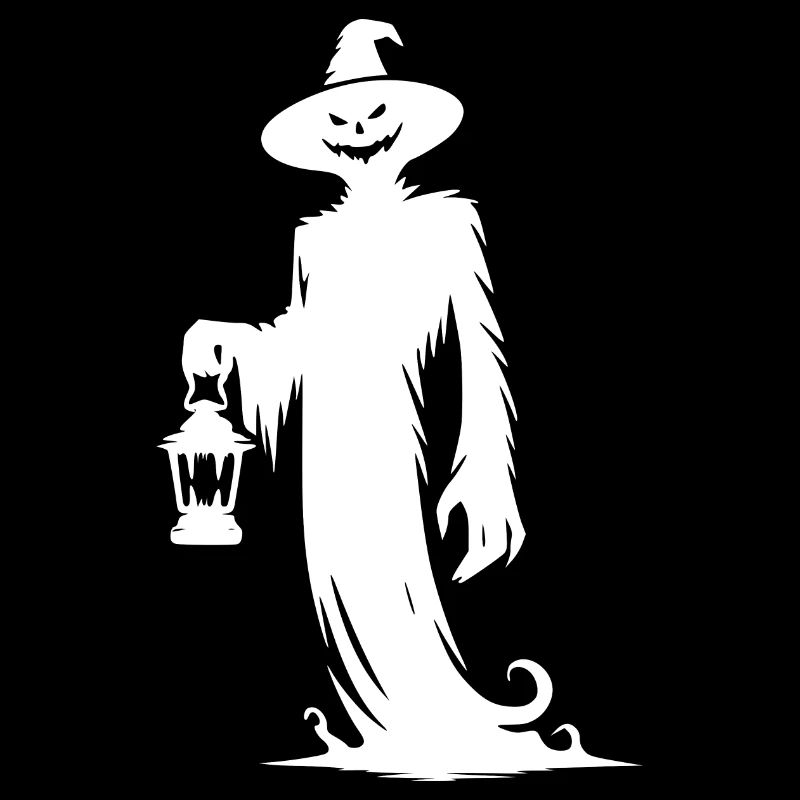 Creepy Laughing Magic Ghost Halloween Style