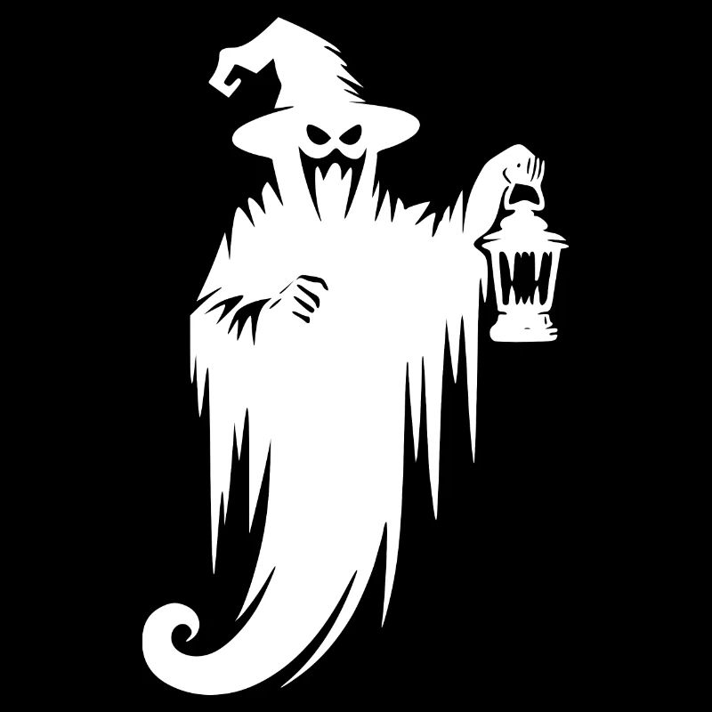 Schwebendes Halloween Gespenst mit Lampe