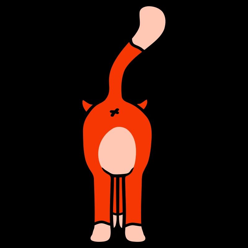 Standing Funny Cat From Behind Backside Ass