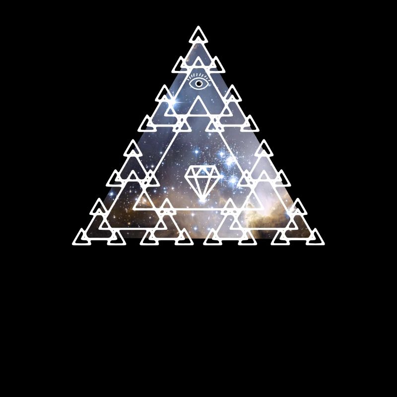 Illuminati Pyramide oeil univers Alien Nerd pc