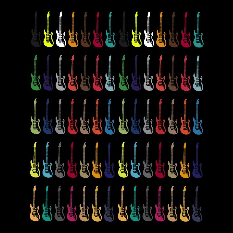 Bunte E-Gitarre Instrument Geschenk