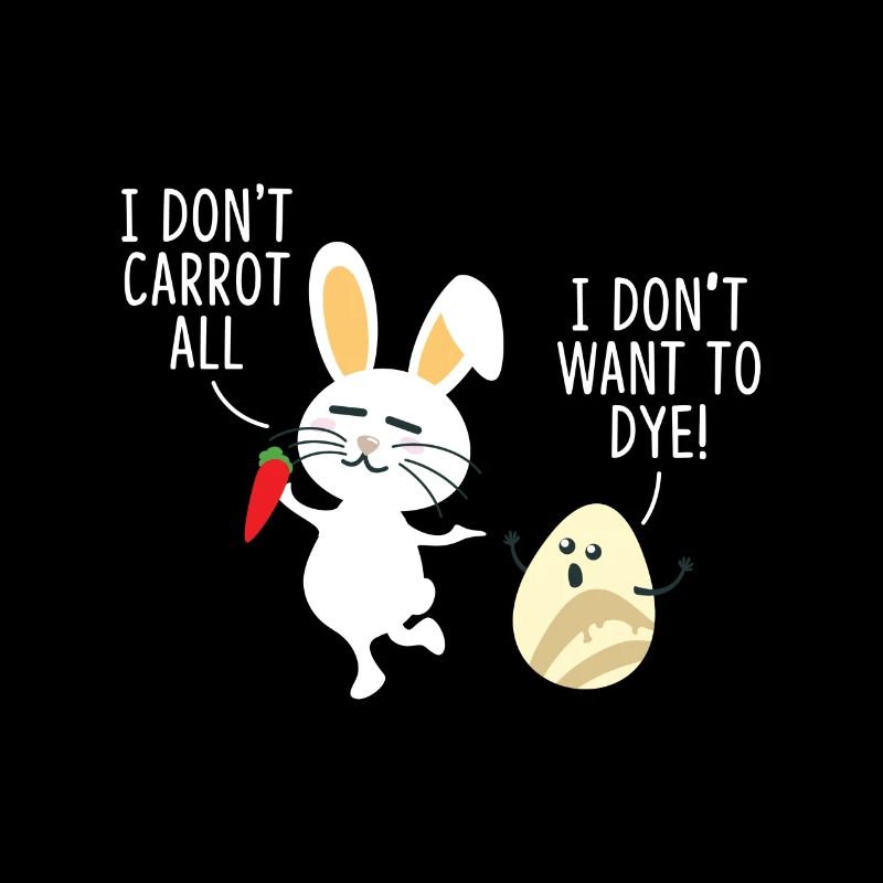 Sweet Easter Bunny is having fun with Easter Egg - T-Shirt