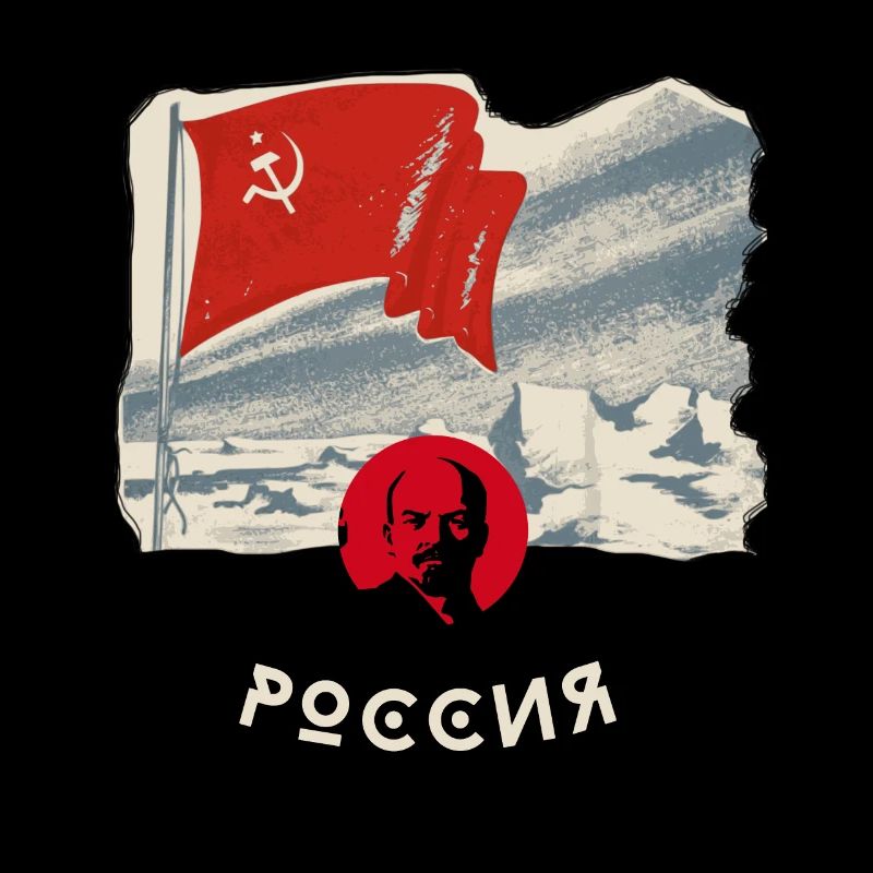 russie, lenin, drapeau, faucille, drapeau, moscou, russie