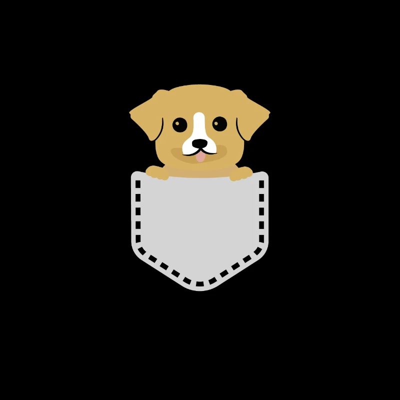 Süßer Hund in einer Tasche